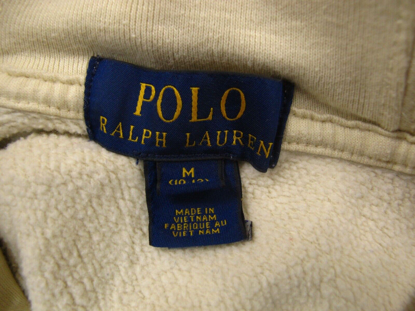 Polo Ralph Lauren Womens Pullover Sweater Long Sleeves Logo Light Yellow Size M