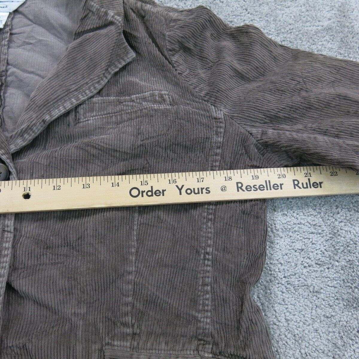 Talbots Women Blazer Coat Single Breasted Stretch Long Sleeve Dark Beige Size 12