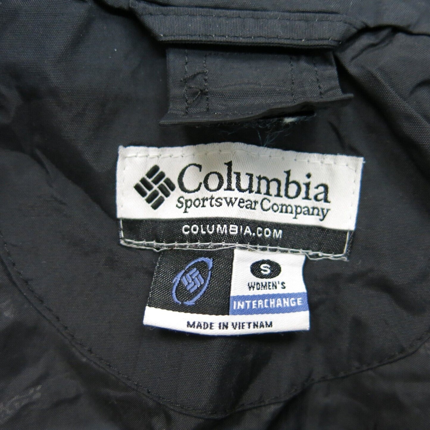 Columbia Women Full Zip Insulated Jacket Long Sleeves Mock Neck Black Size Small