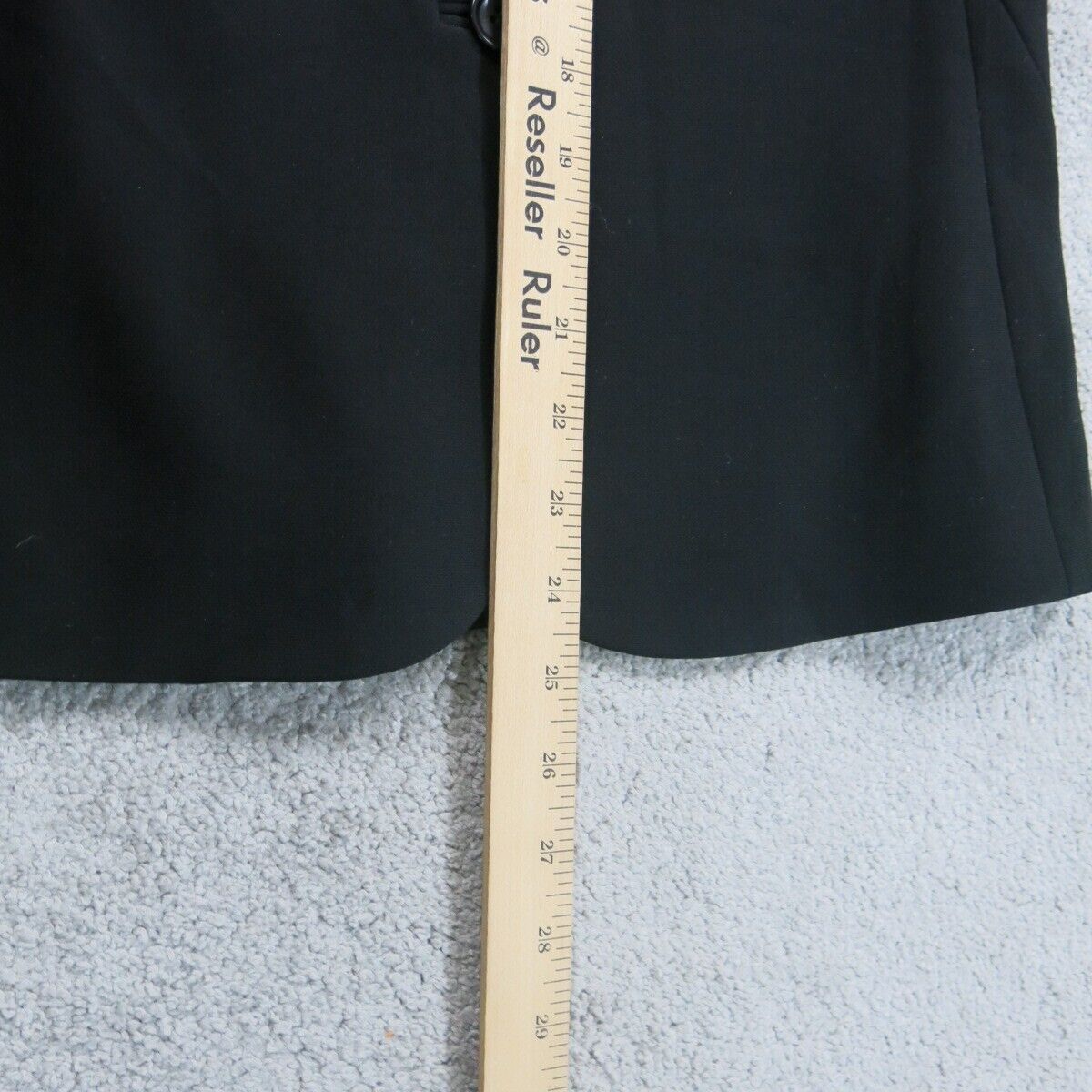 Ann Taylor Womens Blazer Coat Single Breasted Long Sleeve Pocket Black Size 4