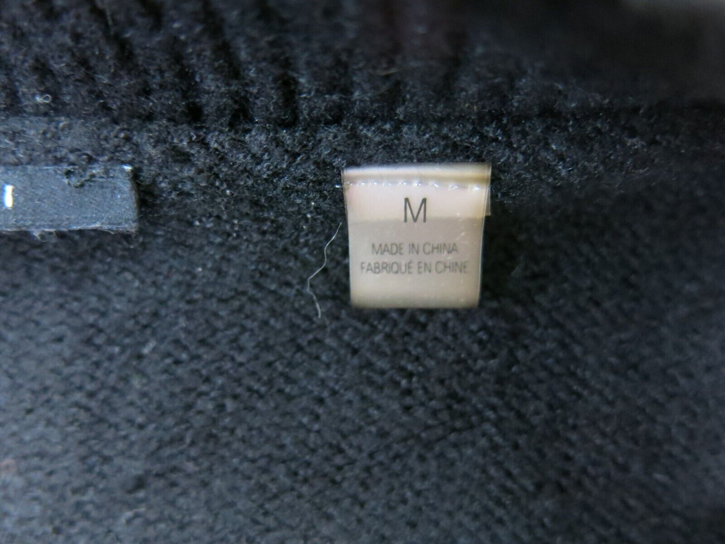 Tahari Women Pullover Knitted Sweater 3/4 Sleeve V Neck Hi Low Black Size Medium