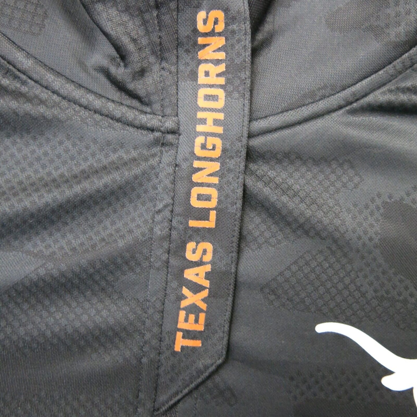 Fanatics Mens Activewear Top Mock Neck Long Sleeve Texas Longhorns Logo Black XL