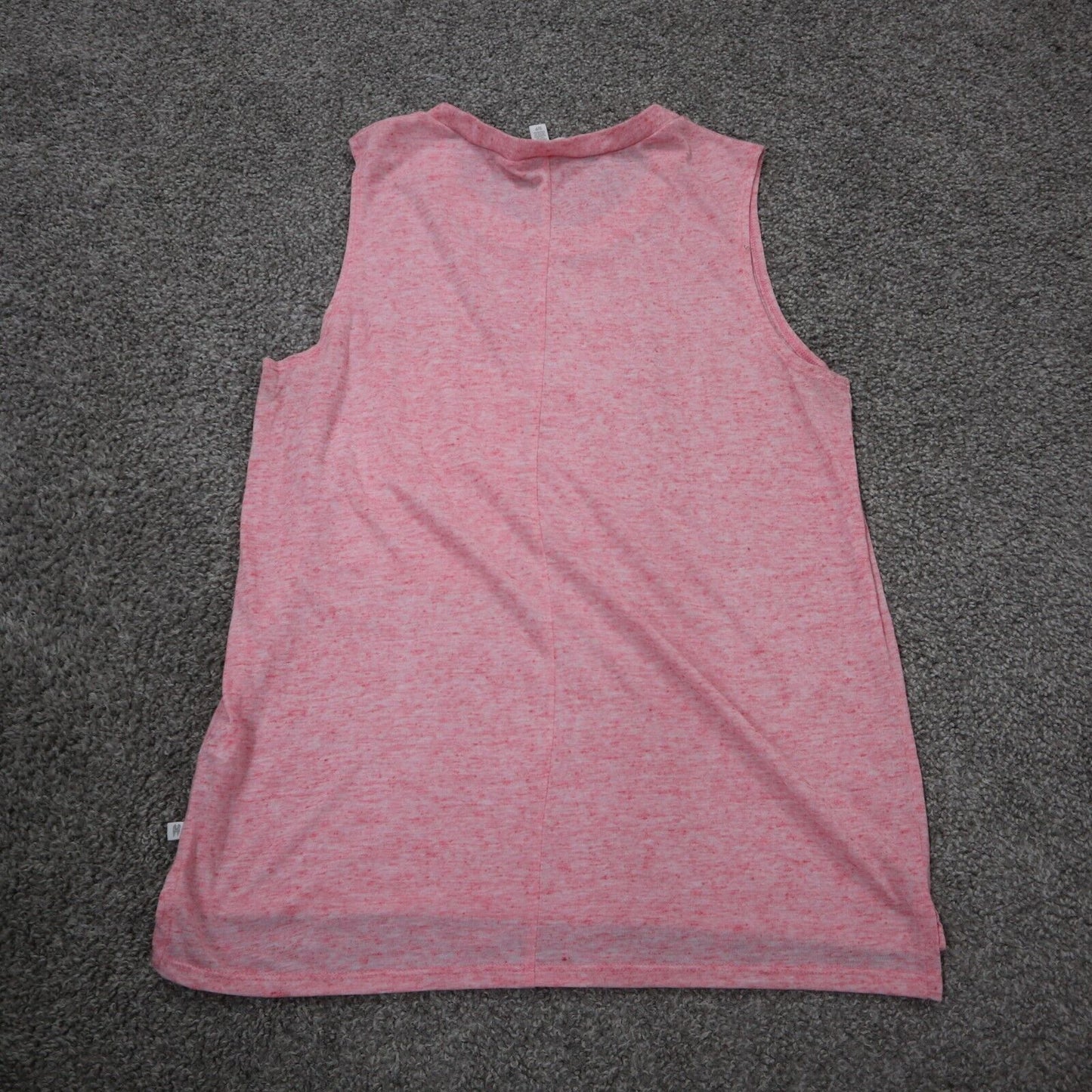 Victorias Secret Womens Activewear Tank Top Round Neck Pocket Pink Size Small