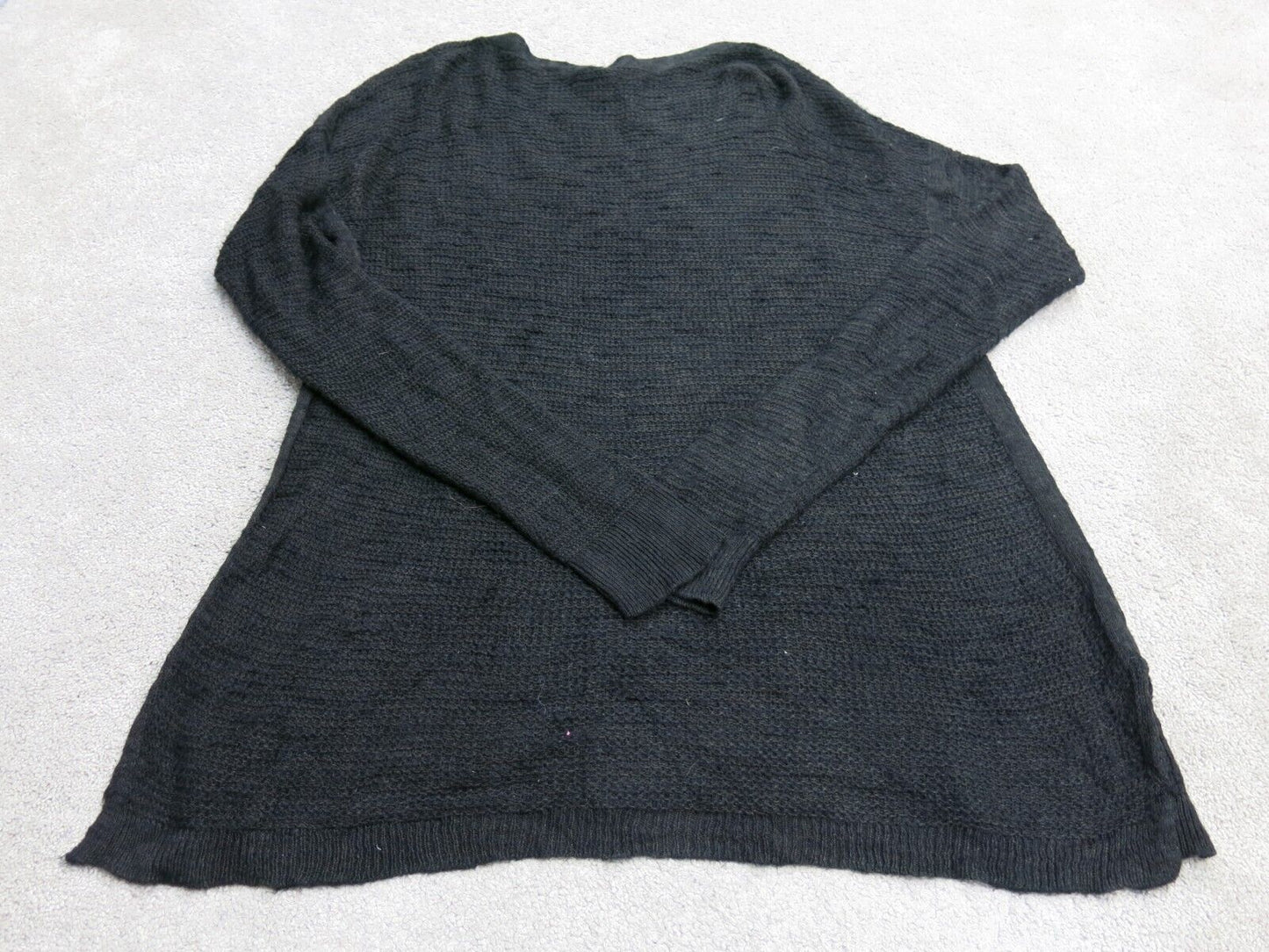 Banana Republic Womens Pullover Knitted Sweater Long Sleeves Black Size X Large