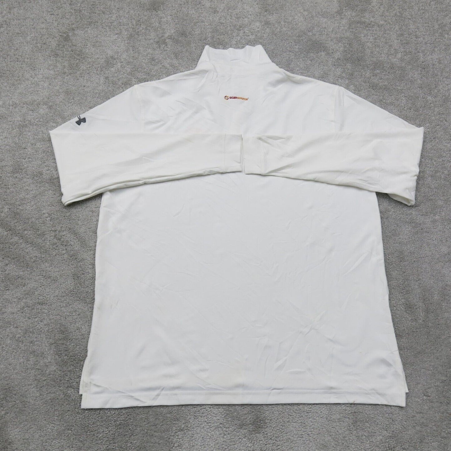Under Armour Mens Polo Shirt Its All About Kids Loose Heatgear White Size XL