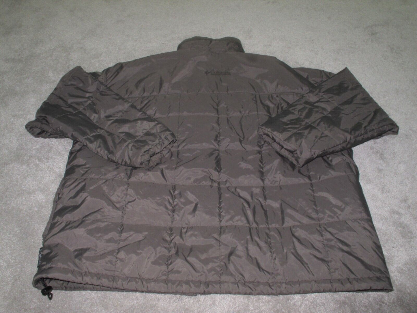 Columbia Mens Windbreaker Jacket Full Zip Up Long Sleeves Pockets Green Size XXL