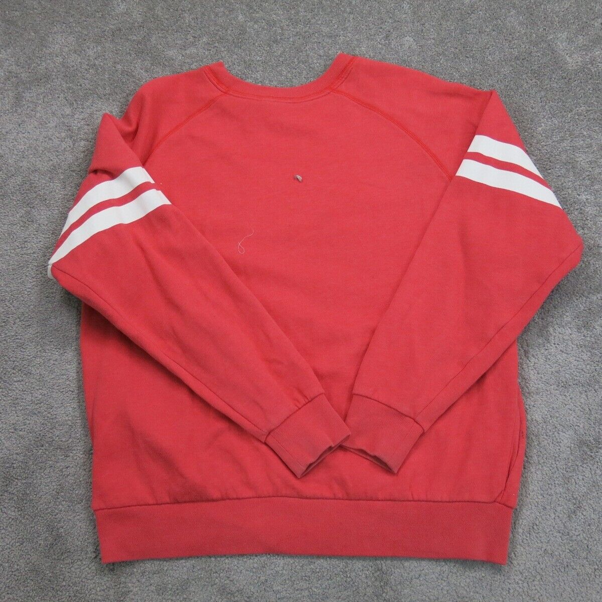 Pink Victorias Secret Womens Sweatshirt Crew Neck Long Sleeve Logo Red SZ Small