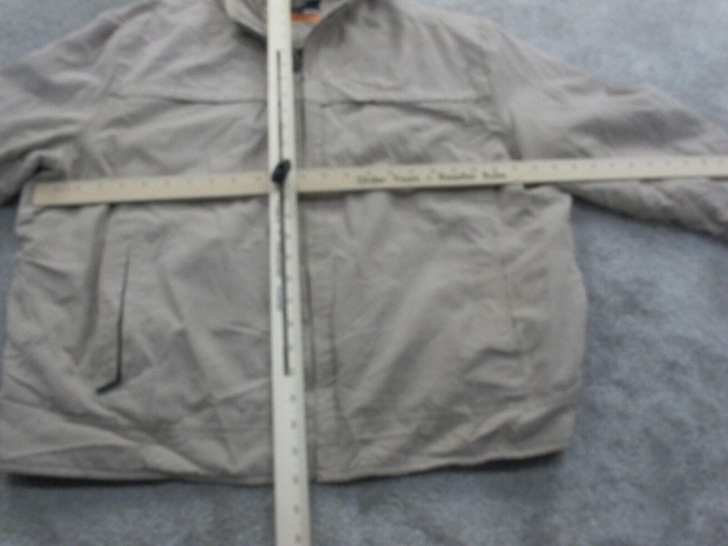 Dockers Mens Blouson Jacket Full Zip Up Long Sleeves Pockets Beige Size X Large