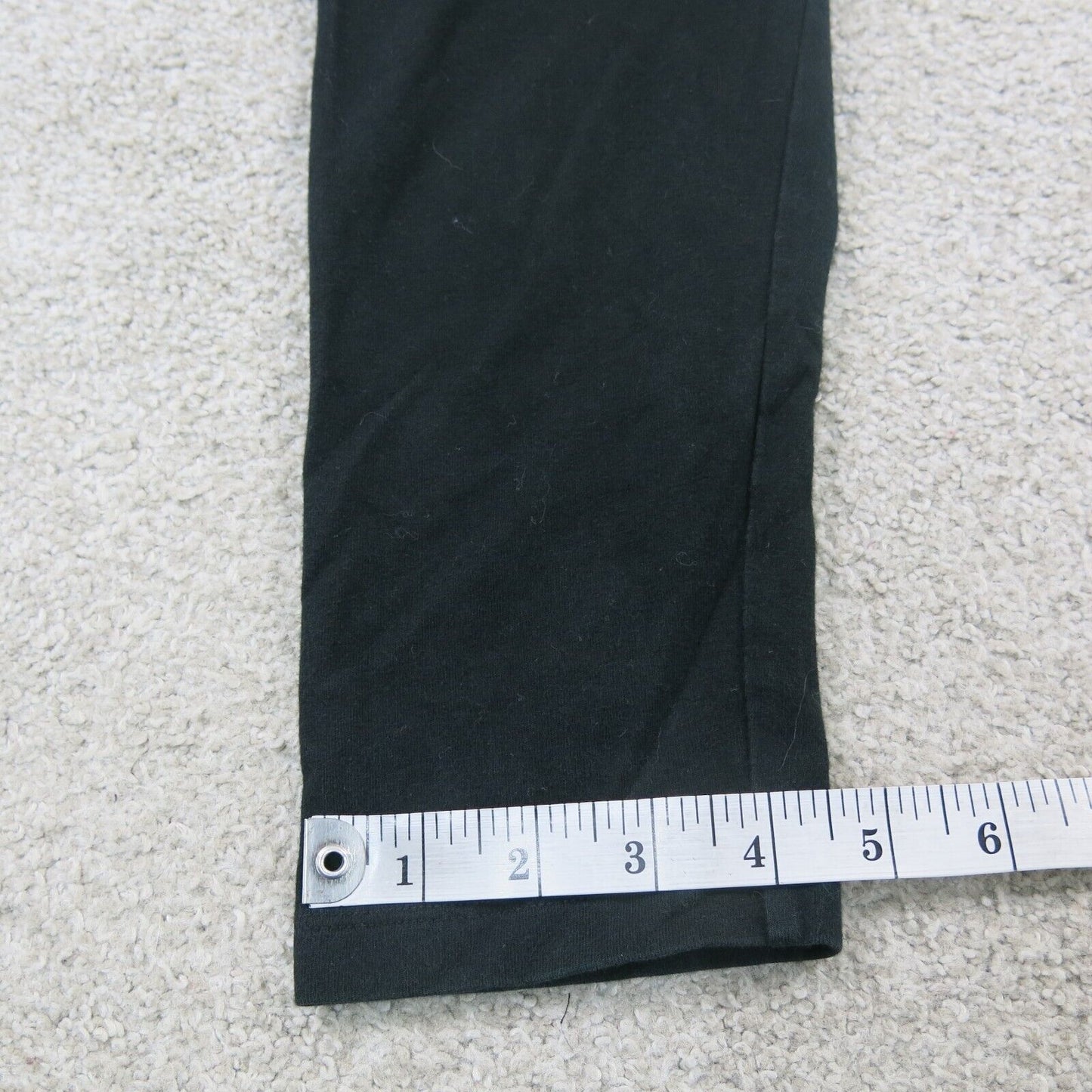 Pink Victoria Women Yoga Capri Legging Low Rise Elastic Waist Black Size X Small