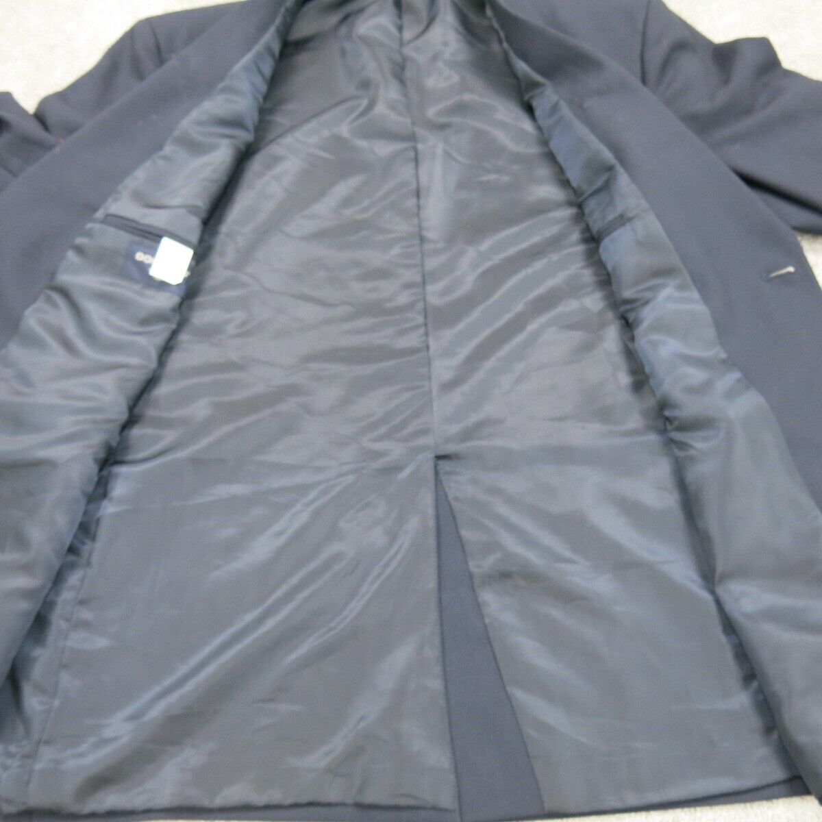 Dockers Mens Blazer Coat Single Breasted Long Sleeves Pockets Navy Blue Size 44R