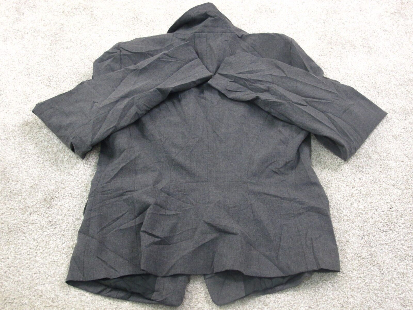 Ann Taylor Factory Women Blazer Coat Long Sleeves Front Button Pocket Black SZ 4