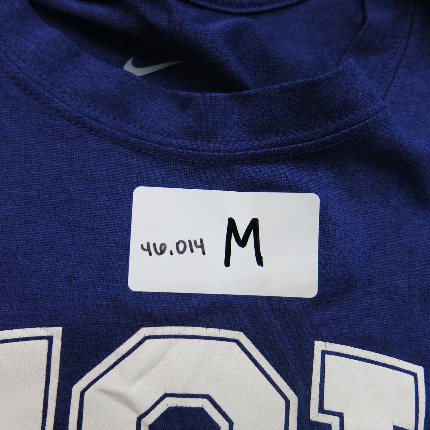The Nike Tee Mens Dri Fit Pullover T Shirt Crew Neck Short Sleeve Blue Size M
