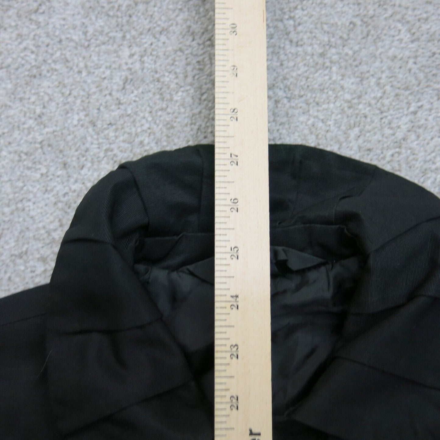Massimo Womens Coat Jacket Double Breasted Long Sleeves Black Size Small