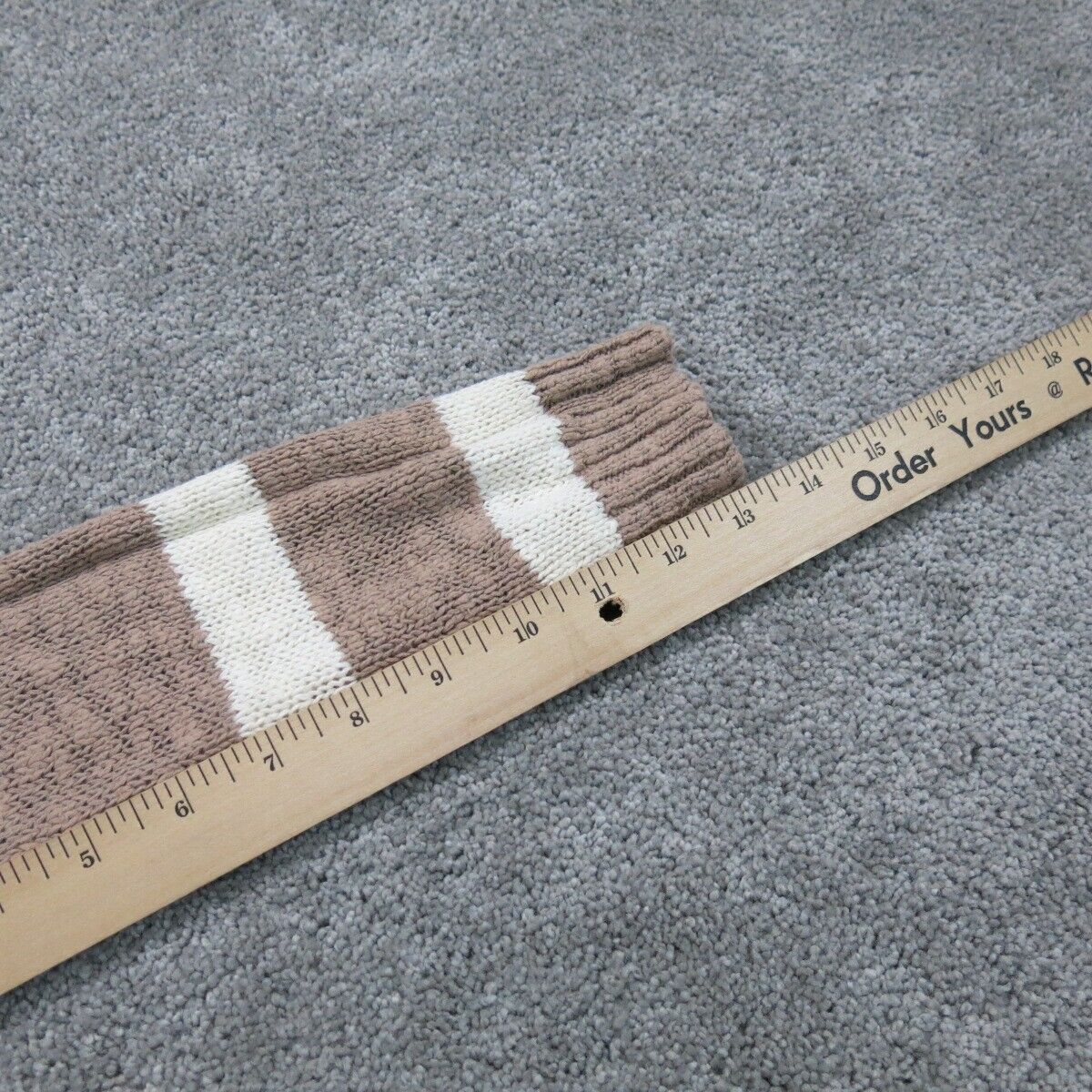 Old Navy Women Pullover Sweater Knitted 3/4 Sleeves Crew Neck Brown White SZ XS