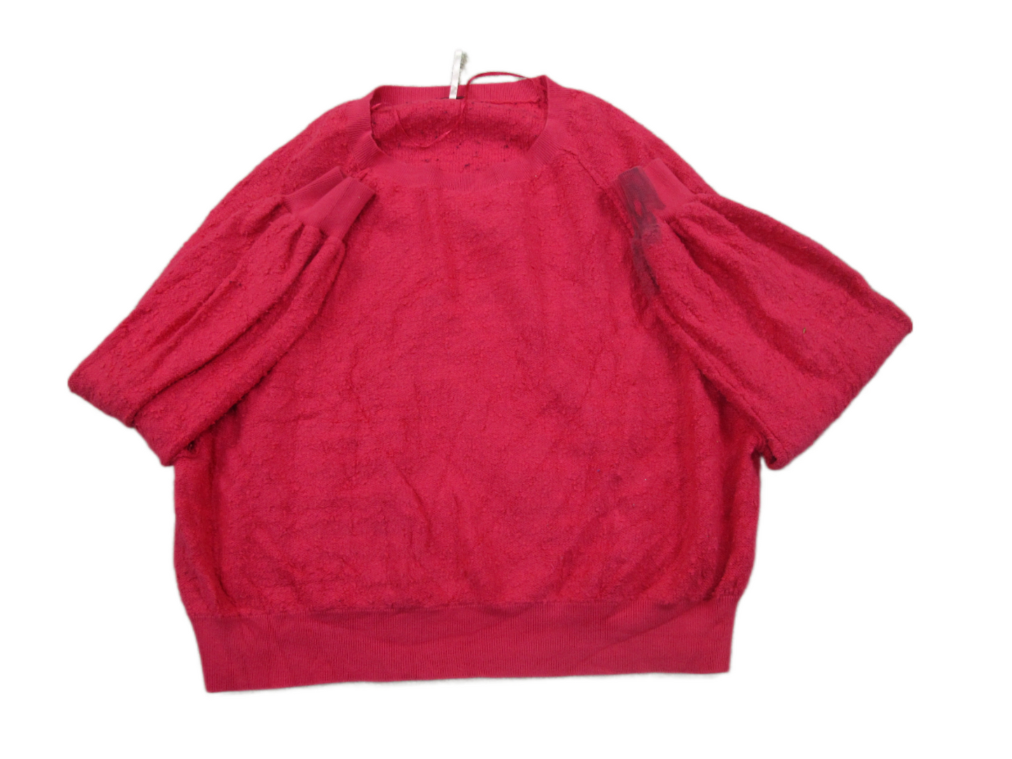 Free People Womens Pullover Knitted Sweater Long Sleeves Red Size Petite XS