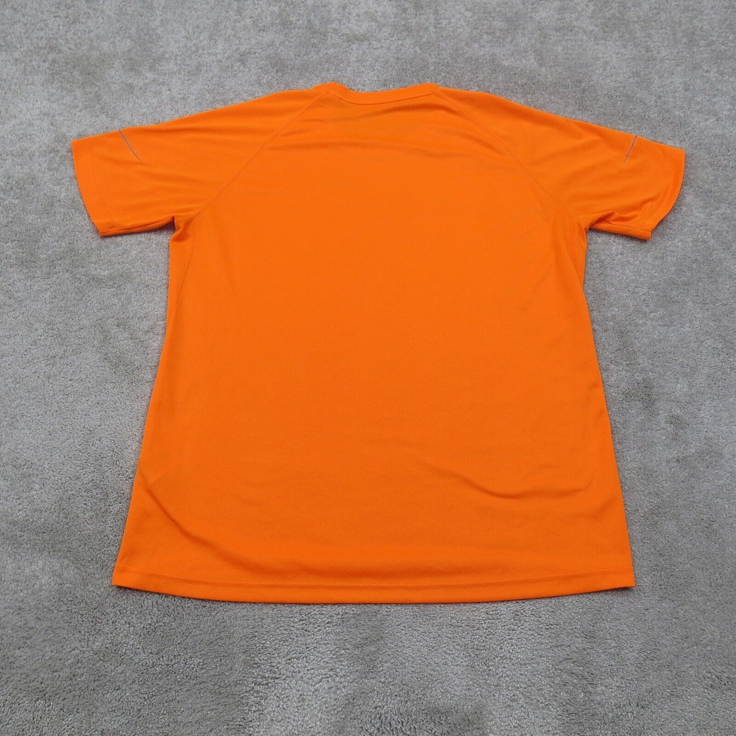 Adidas Mens Crew Neck T Shirt Short Sleeves Logo Orange Size X Large