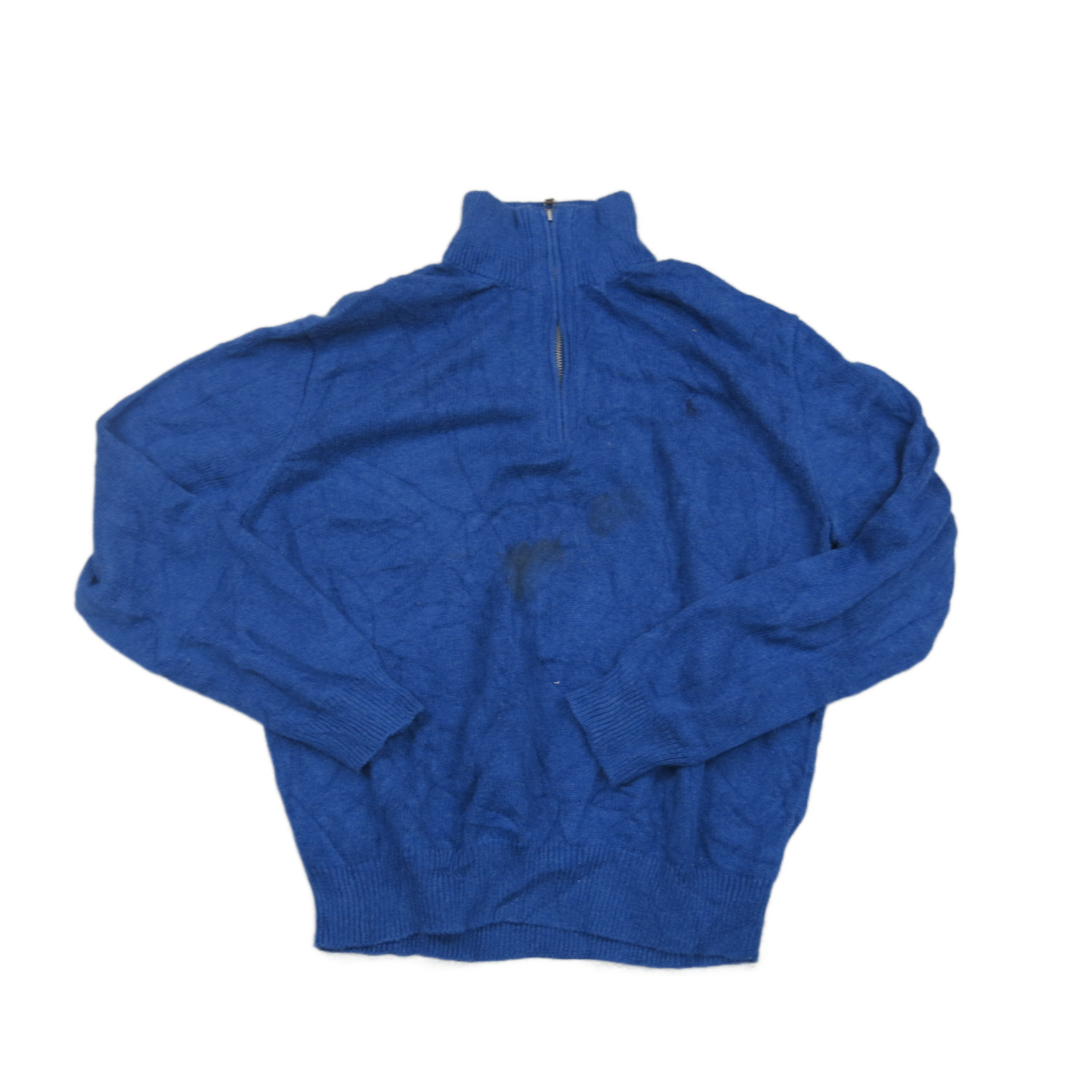 Polo Ralph Lauren Mens Sweater 1/4 Zip Up Long Sleeves Mock Neck Navy Size XL