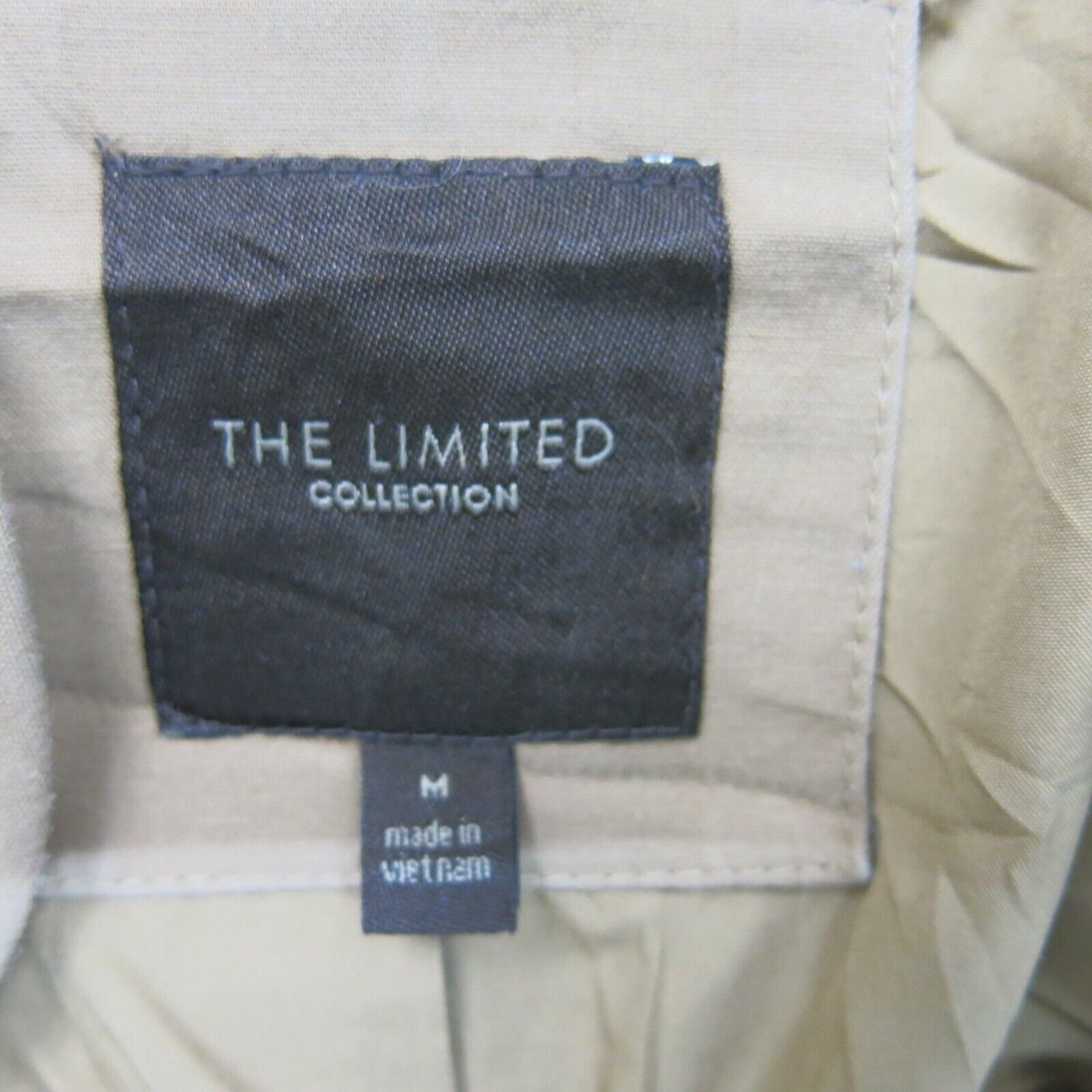 The Limited Collection Womens Blazer Coat Single Breasted Long Sleeve Khaki SZ M
