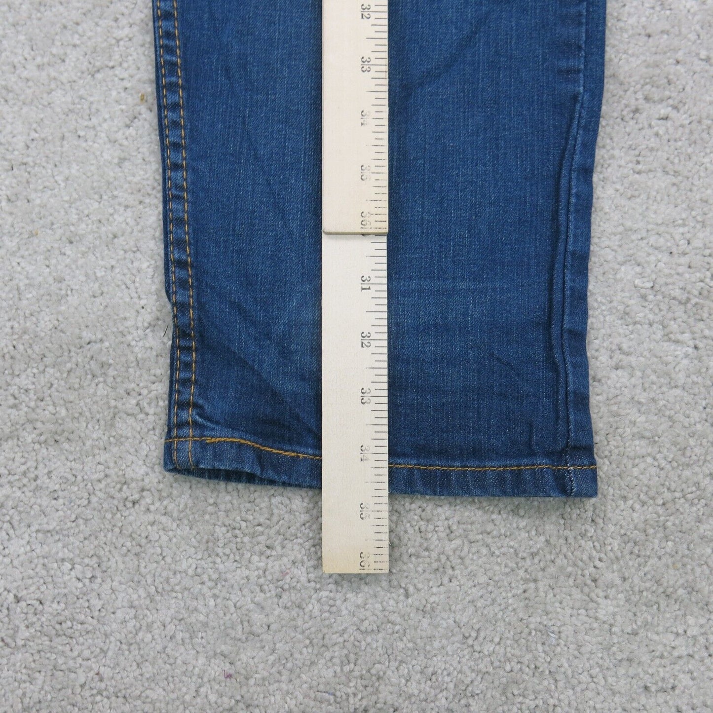 Levis 502 Mens Jeans Slim Straight Leg Denim Mid Rise Blue Size W41XL27.5