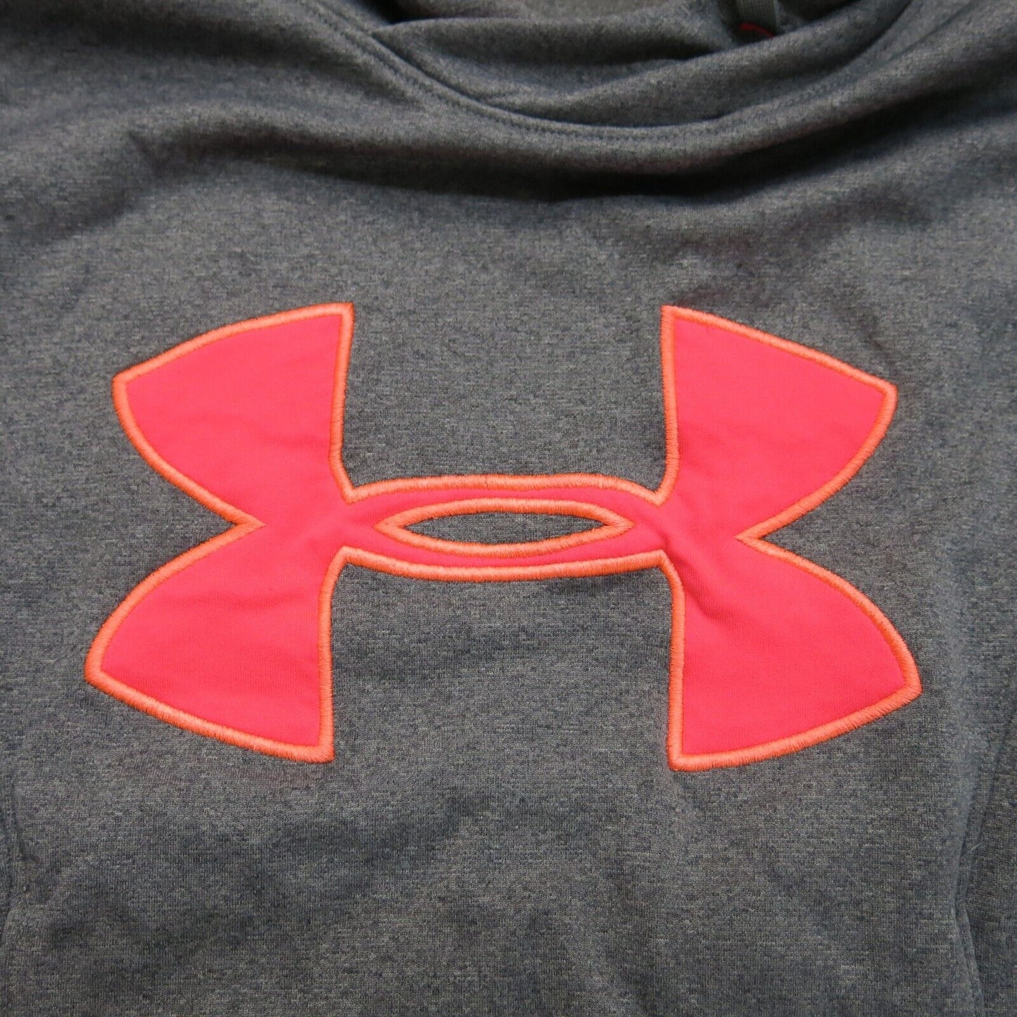 Under Armour Women Hoodie Drawstring Pockets Semi Fitted Heatgear Black Size XS
