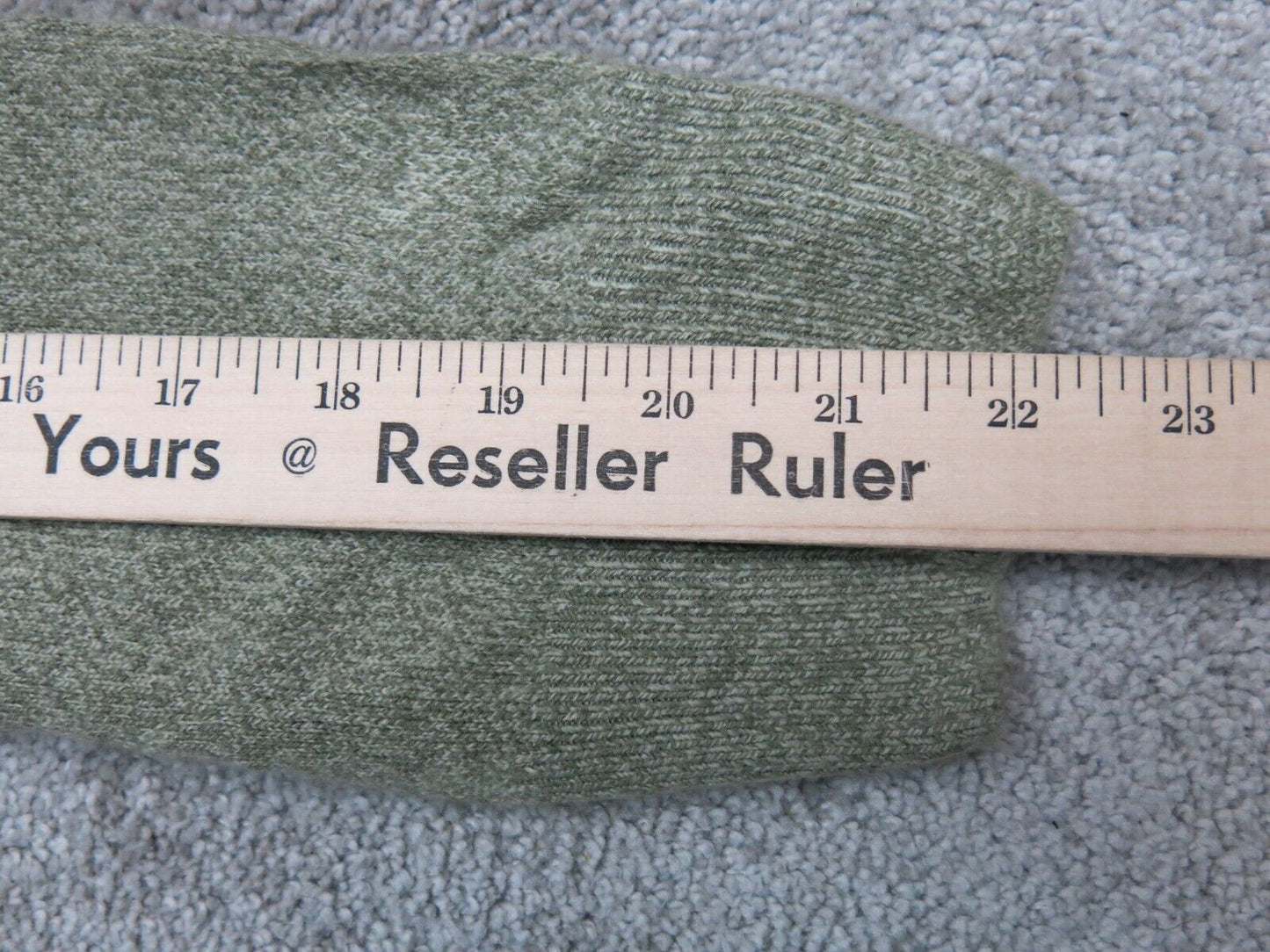 Dockers Womens Polo Sweater Knitted Long Sleeve Acrylic Light Green Size Large