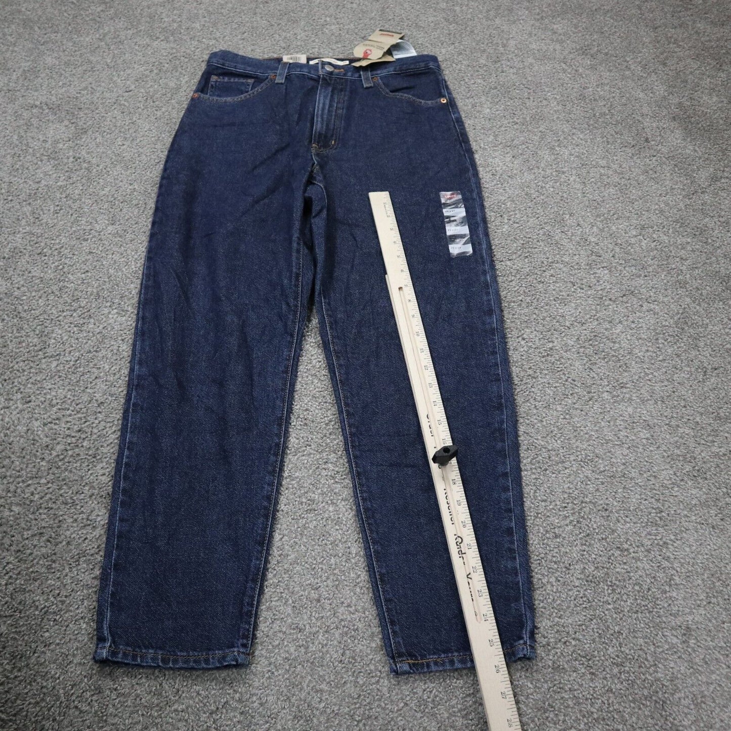 NWT Levis Mens Mom Jeans High Waisted Tapered Leg Denim Stretch Blue SZ W29XL27