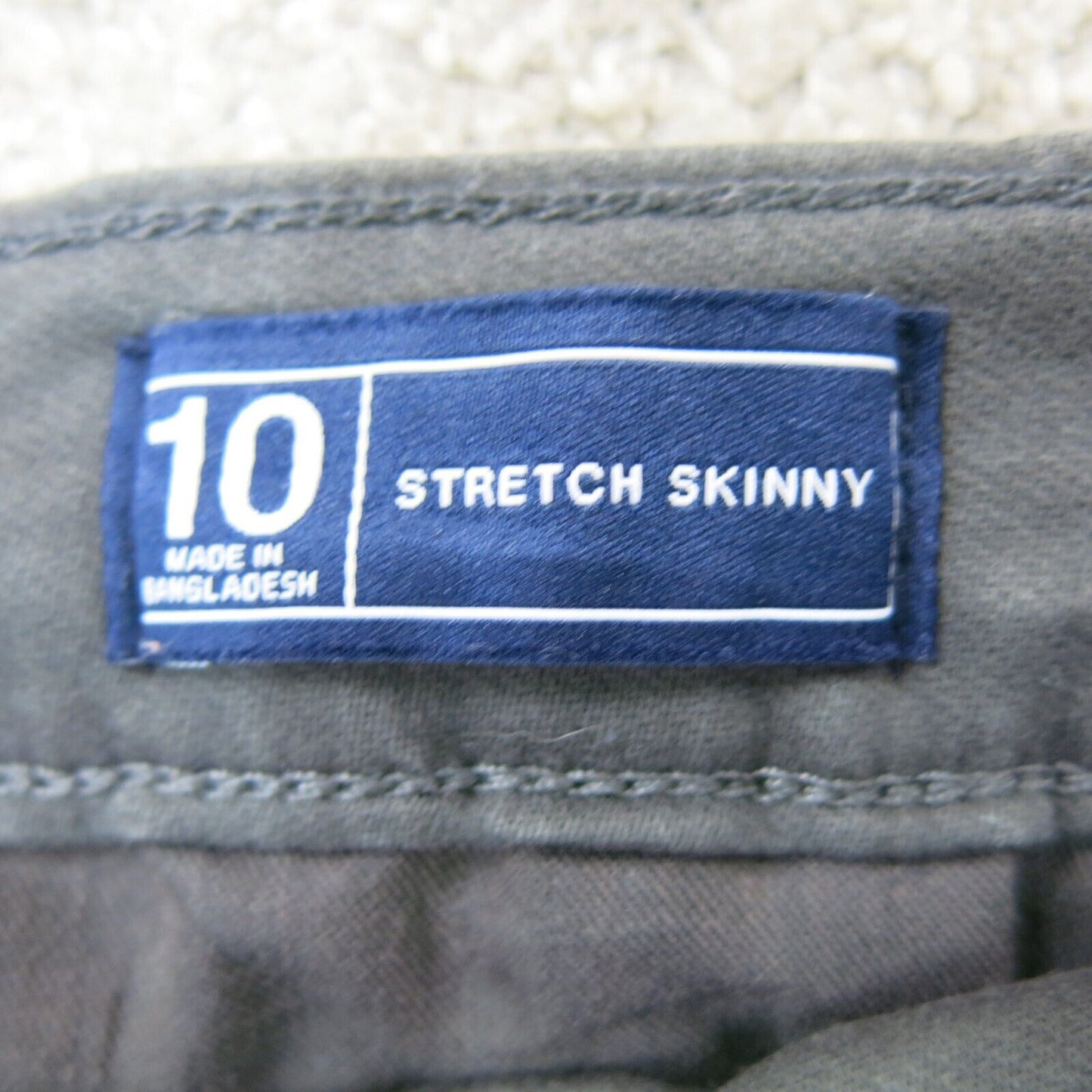 Gap Womens Pants Stretch Skinny Mid Rise Flat Front Pockets Gray Size 10