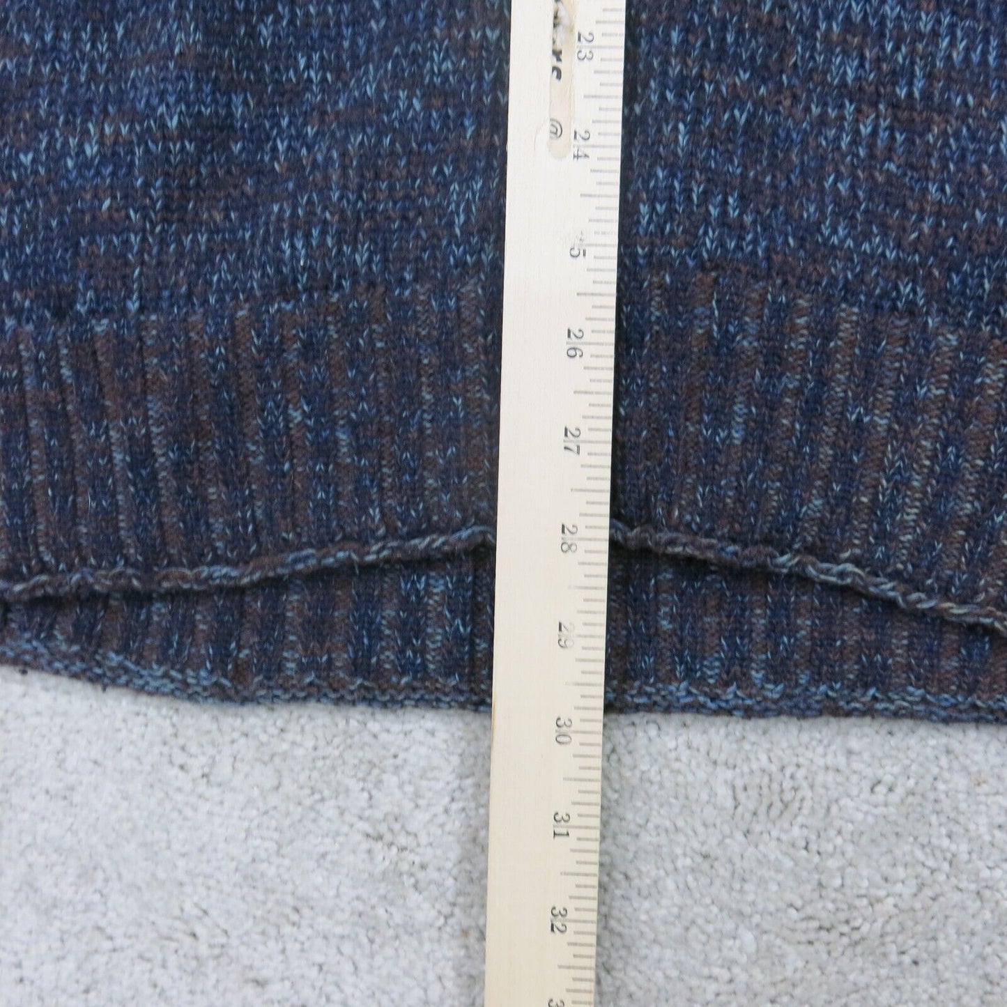 Zara Womens Pullover Sweater High Neck Long Sleeves Black Blue Size ?