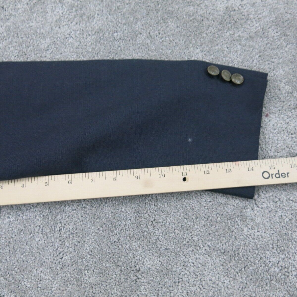 Dockers Mens Blazer Coat Single Breasted Long Sleeves Pockets Navy Blue Size 44R