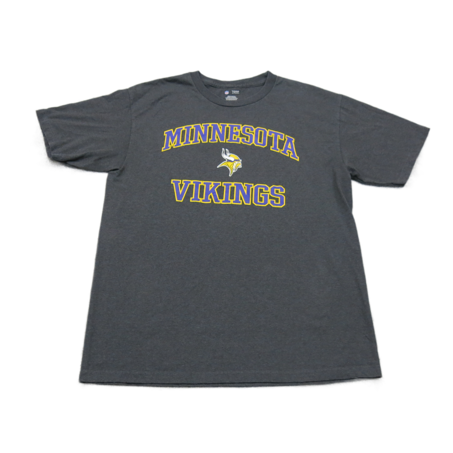 NFL Team Apparel Mens Crew Neck T Shirt Short Sleeves Graphic Tee Black Size L