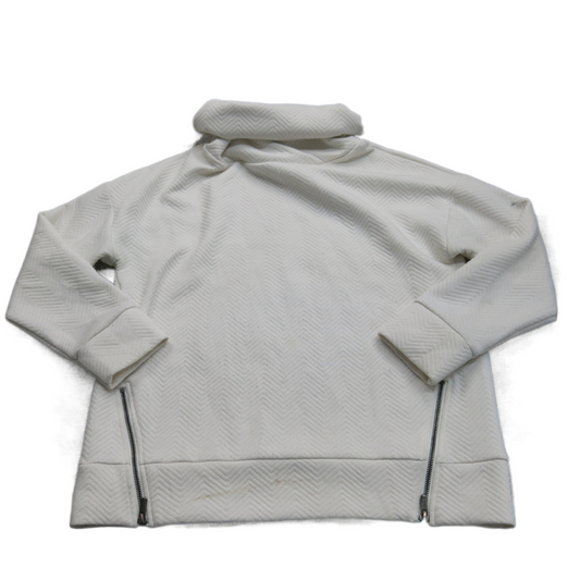 Gap Women Pullover Sweater Turtle Neck Long Sleeve Side Zip Hem White Size Small