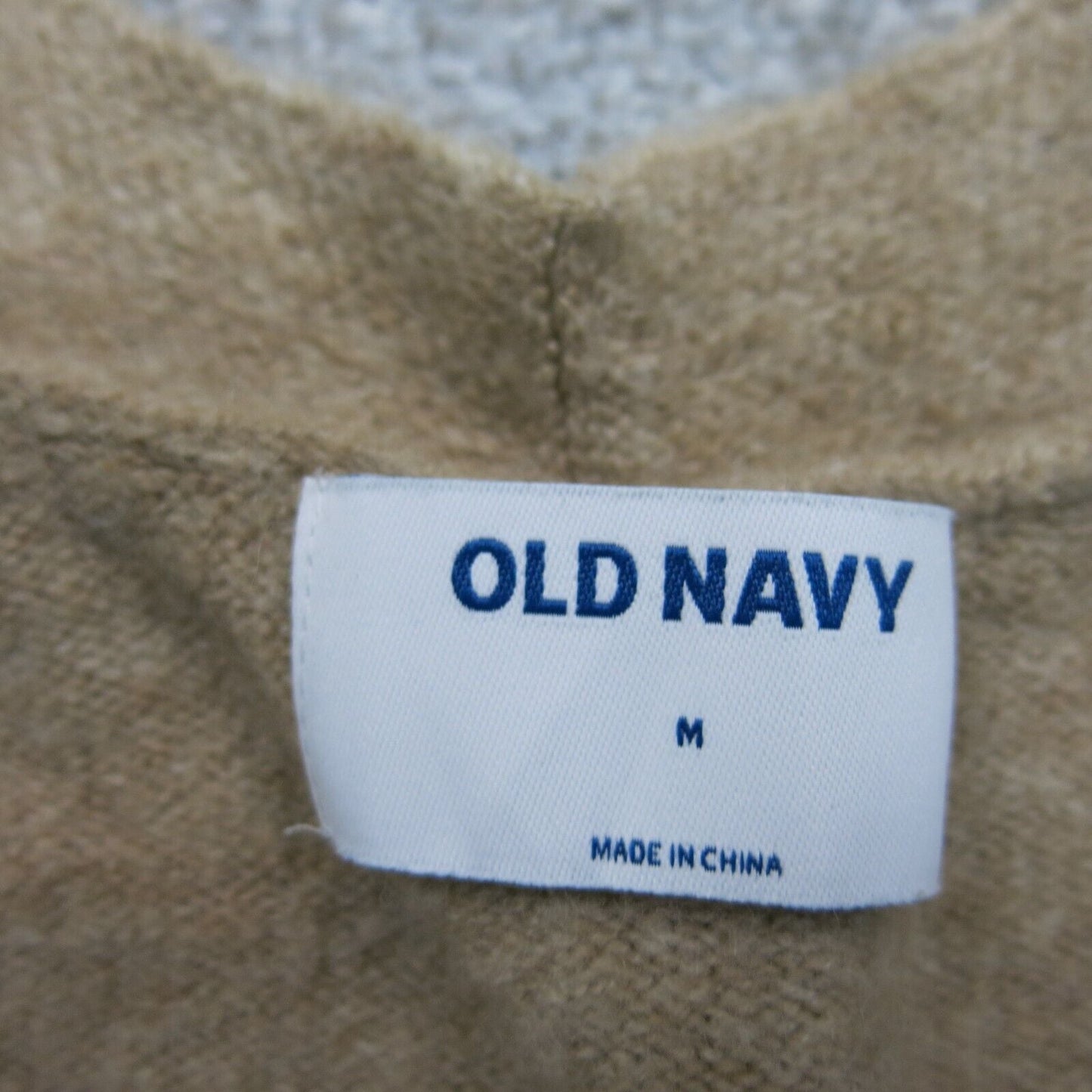 Old Navy Womens Cardigan Sweater Knitted Long Sleeve V Neck Beige Size Medium