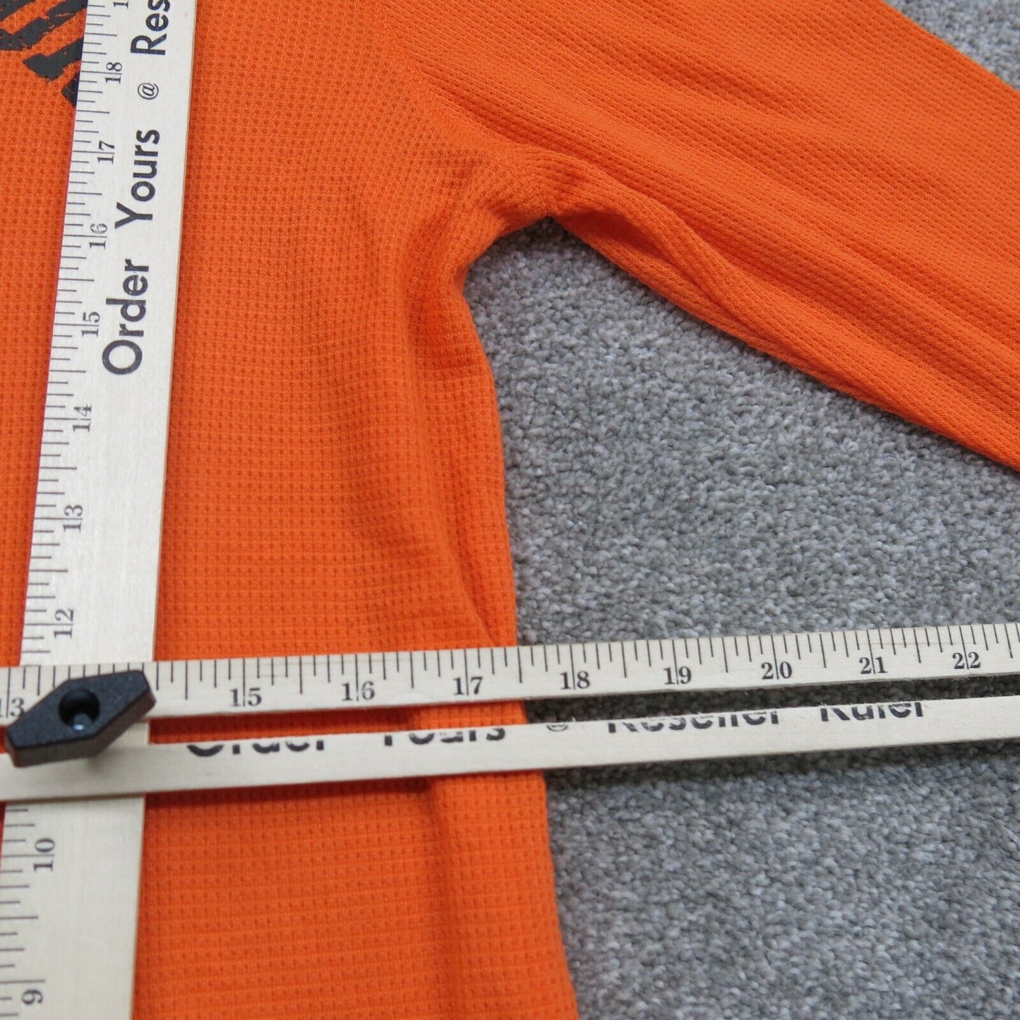 Under Armour Tee Youth Orange YXL Long Sleeve Crew Neck Logo Loose allseasongear