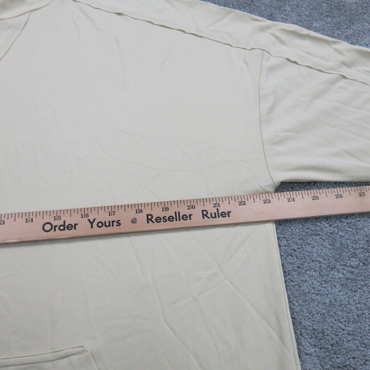 Fabletics Womens Hoodie Sweatshirt Long Sleeves Drawstring Light Yellow Size M