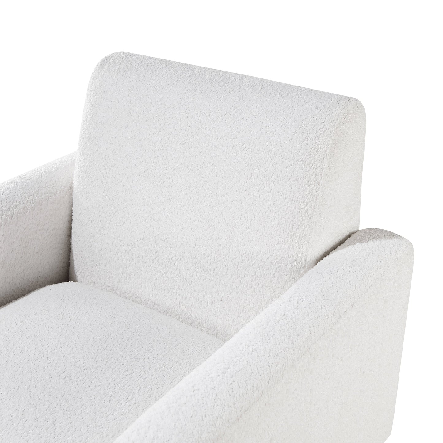 Upholstered Living Room Chair with Tapered Wood Legs
