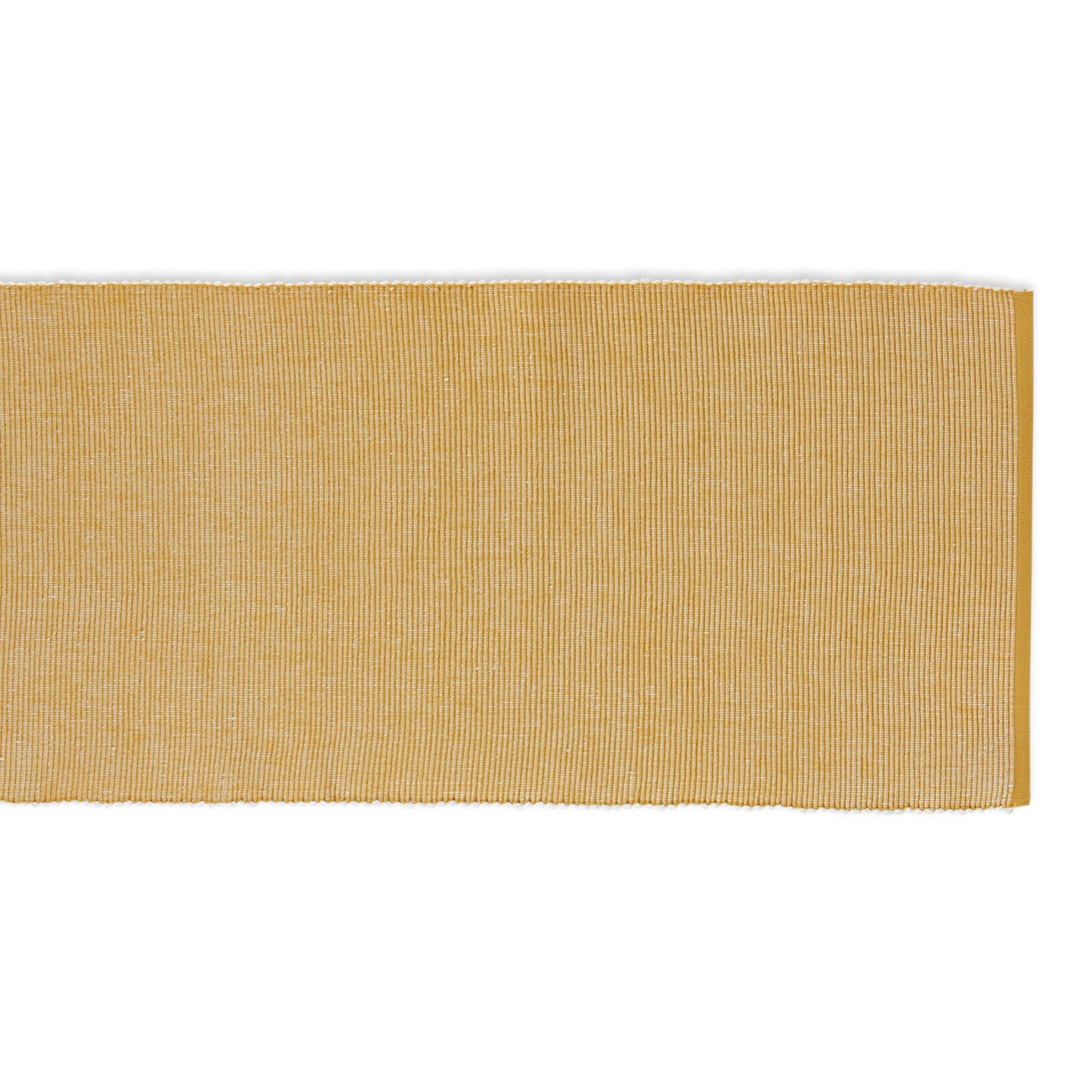 Honey Gold/White 2-Tone Ribbed Table Runner 13X72