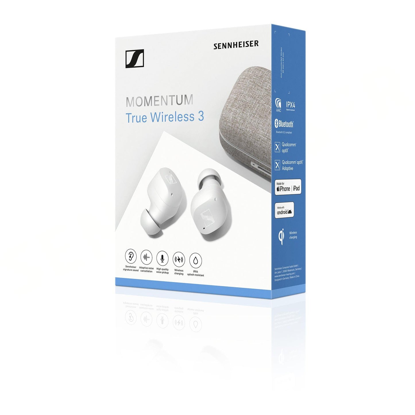 Sennheiser MOMENTUM True Wireless 3 ANC In-Ear Headphones (White)