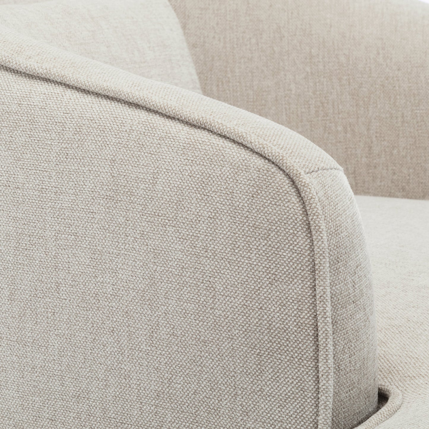 Upholstered Arm Chair with Scalloped Back and Lumbar Pillow