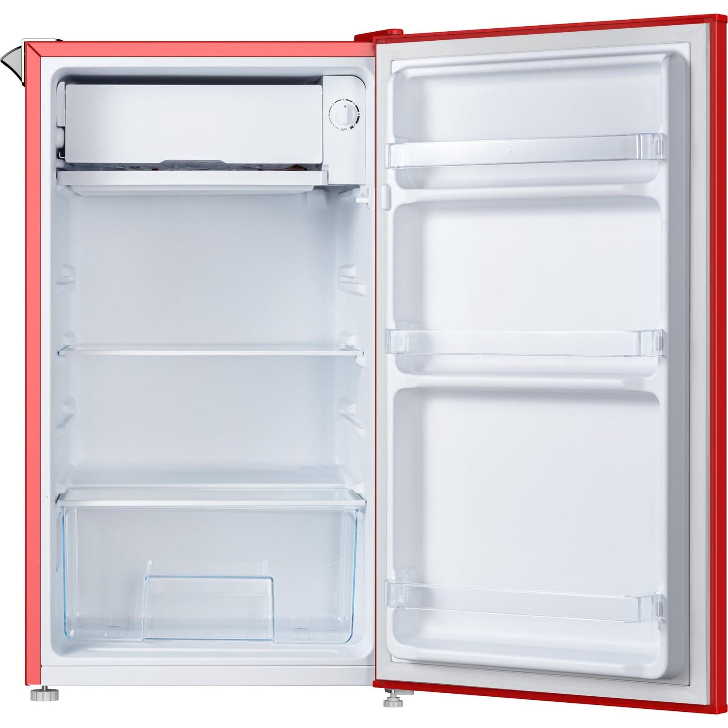 CHiQ CRSR089DR 90L Retro Style Bar Fridge (Red)