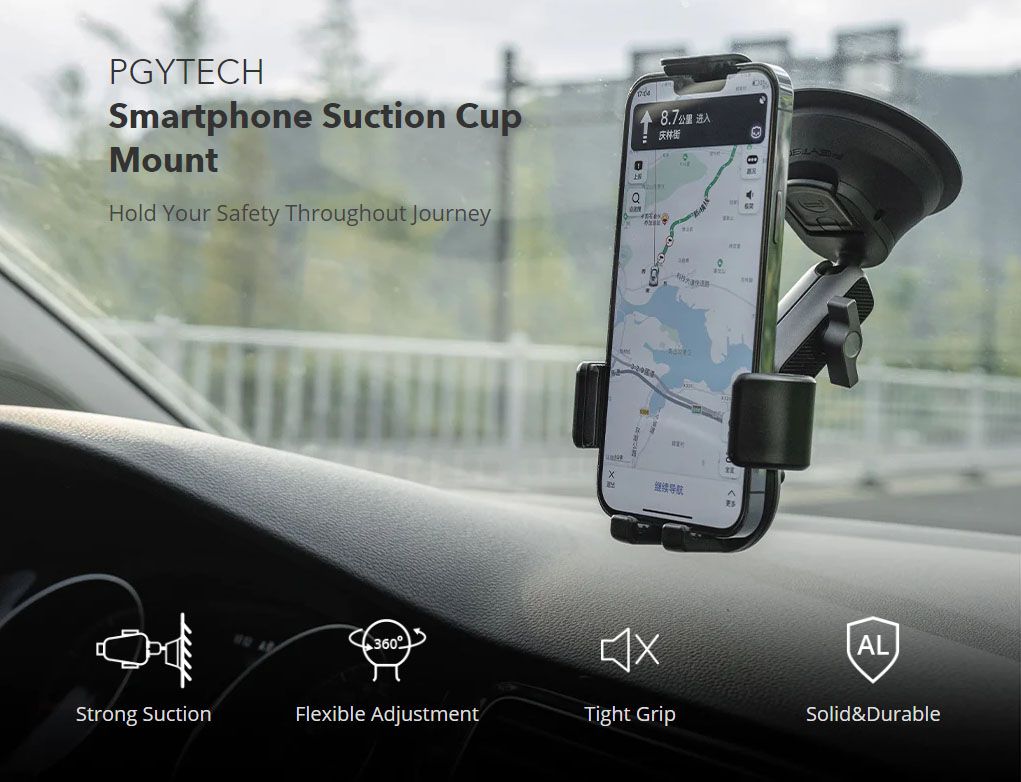 PGYTECH Smartphone Suction Cup Mount