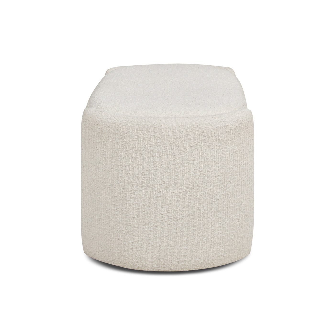 Oval Lid-Up Upholstered Storage Bench with 3 Compartments