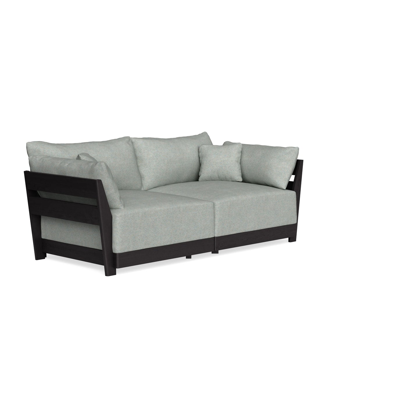 Modular Bondi Black 2-Seater Sofa in Spa | Classic Blend