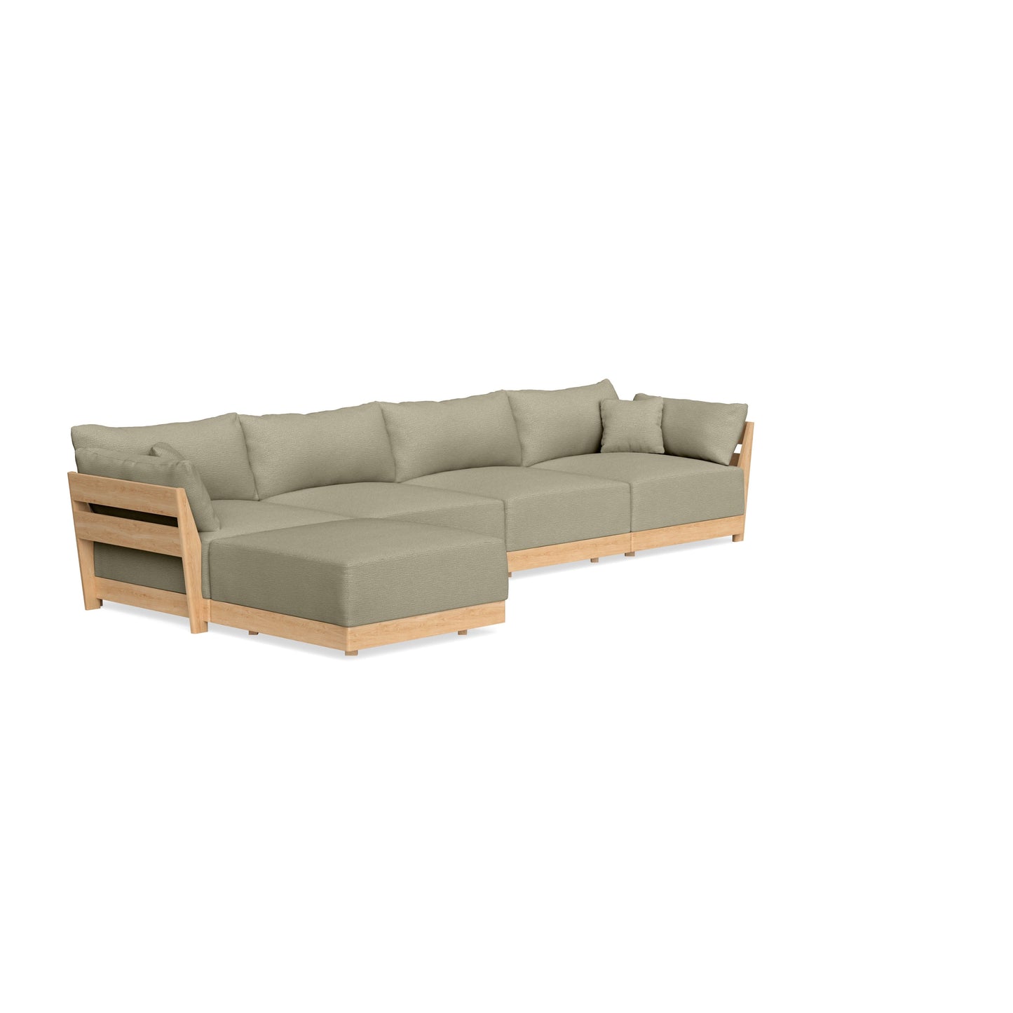 Slipcover Only - Modular Bondi 4-Seater Sectional in Cappuccino