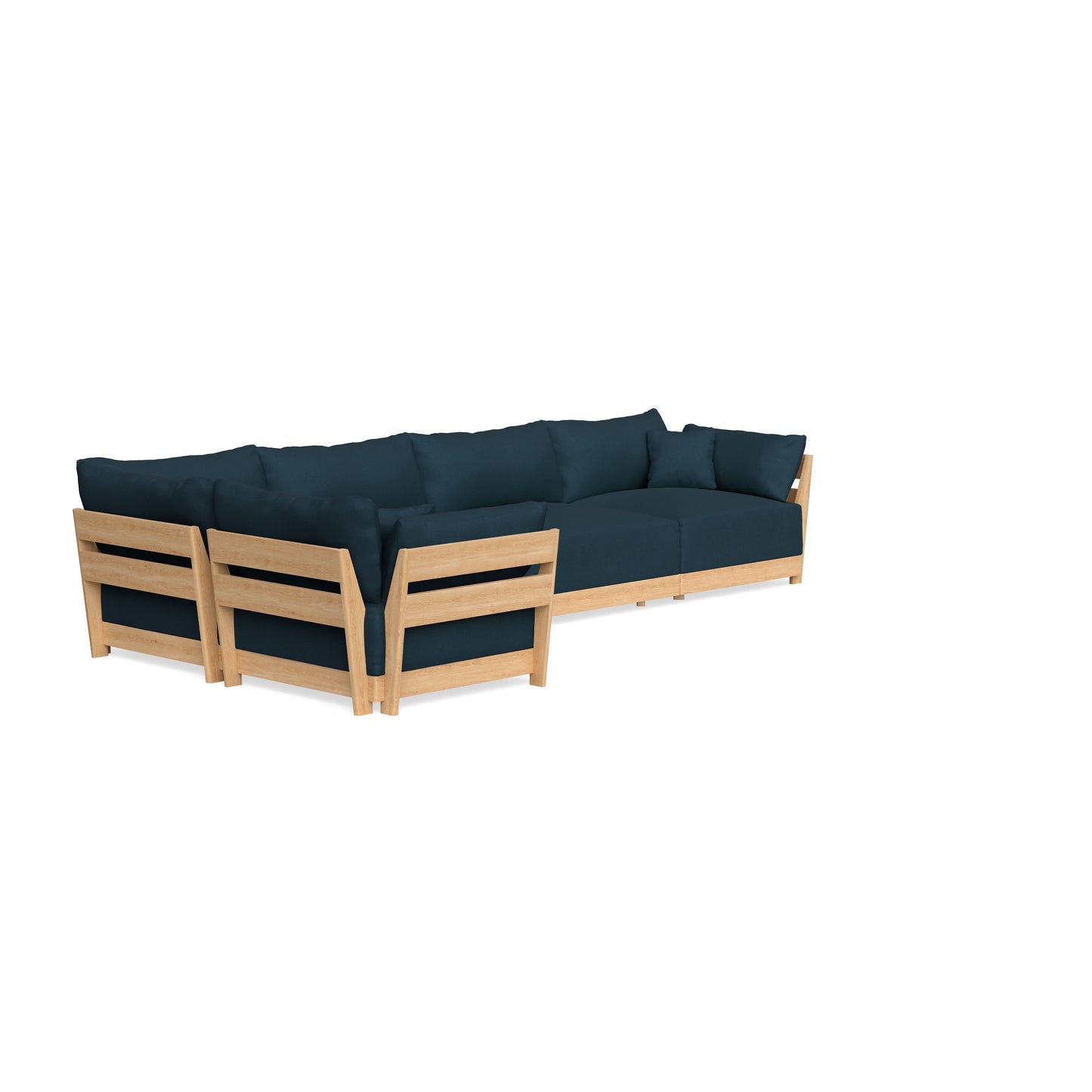 Slipcover Only - Modular Bondi 5-Seater L-Sectional in Navy Blue