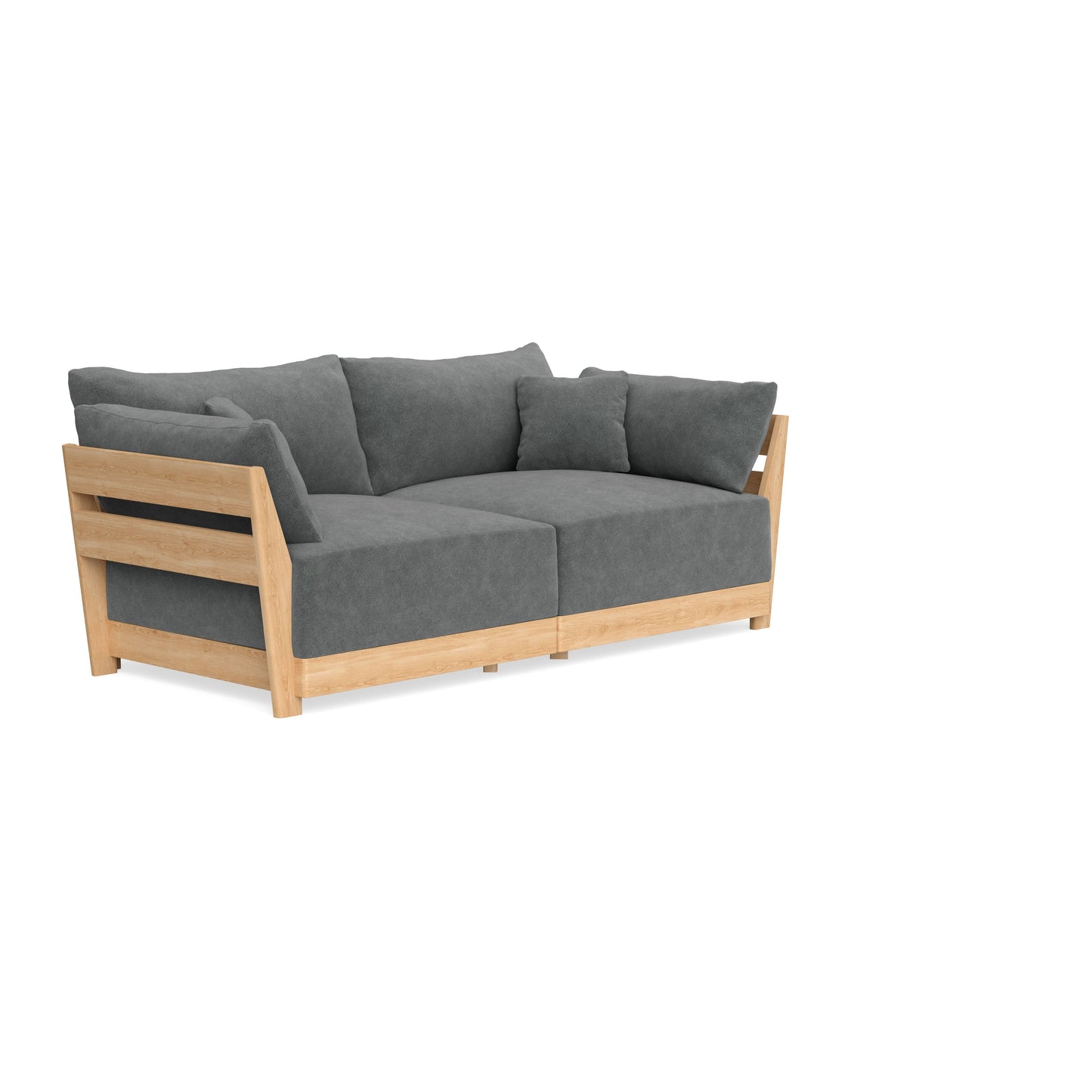 Slipcover Only - Modular Bondi 2-Seater Sofa in Chimney Gray