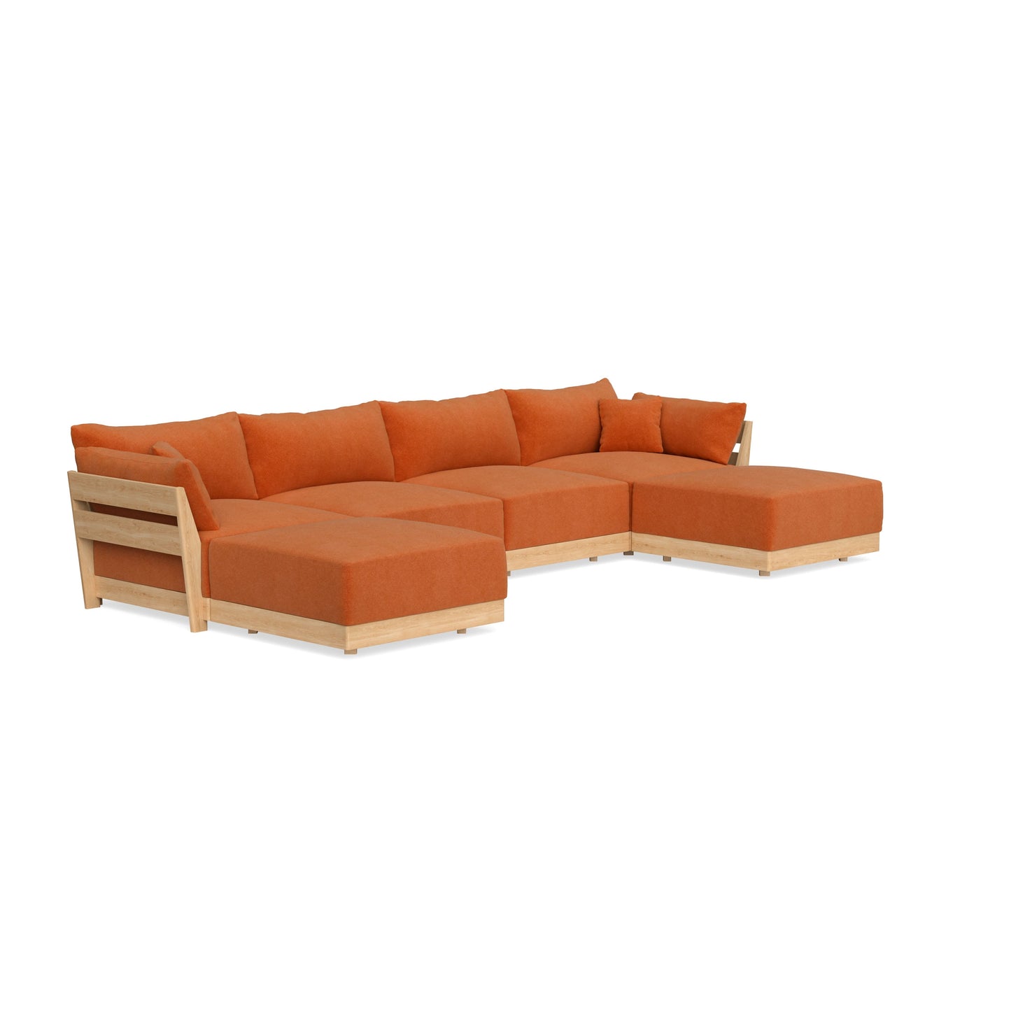 Slipcover Only - Modular Bondi 4-Seater U-Sectional in Terracotta
