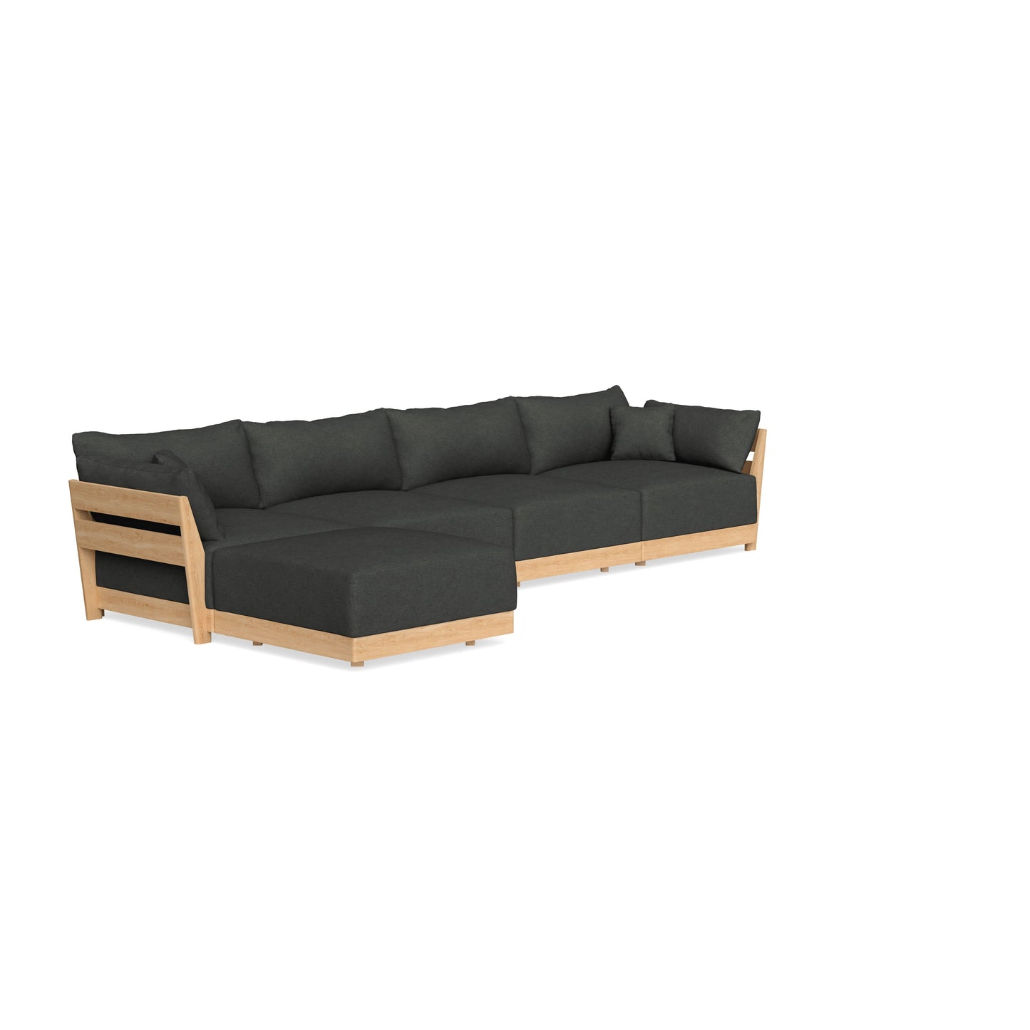 Slipcover Only - Modular Bondi 4-Seater Sectional in Raven Gray