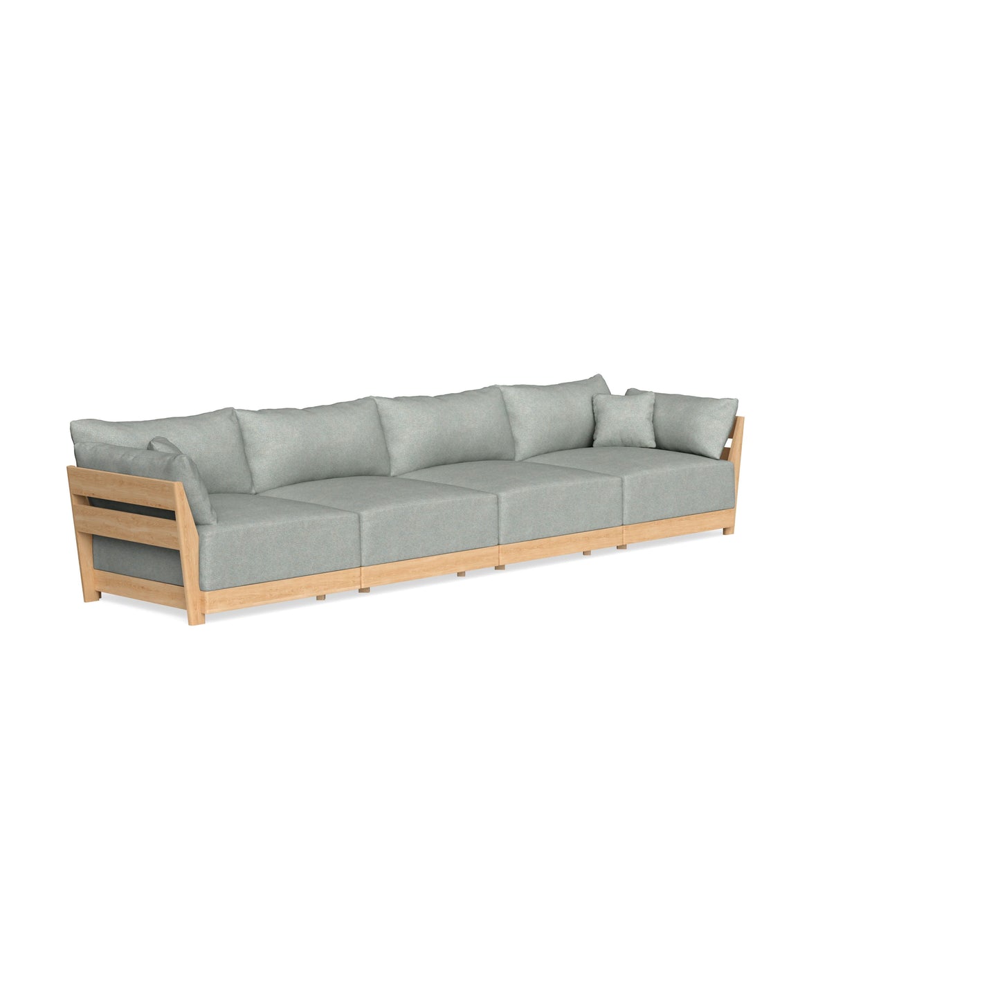 Modular Bondi Latte 4-Seater Sofa in Spa | Memory Foam Blend