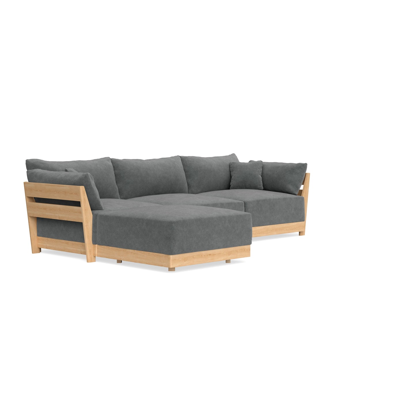 Slipcover Only - Modular Bondi 3-Seater Sectional in Chimney Gray