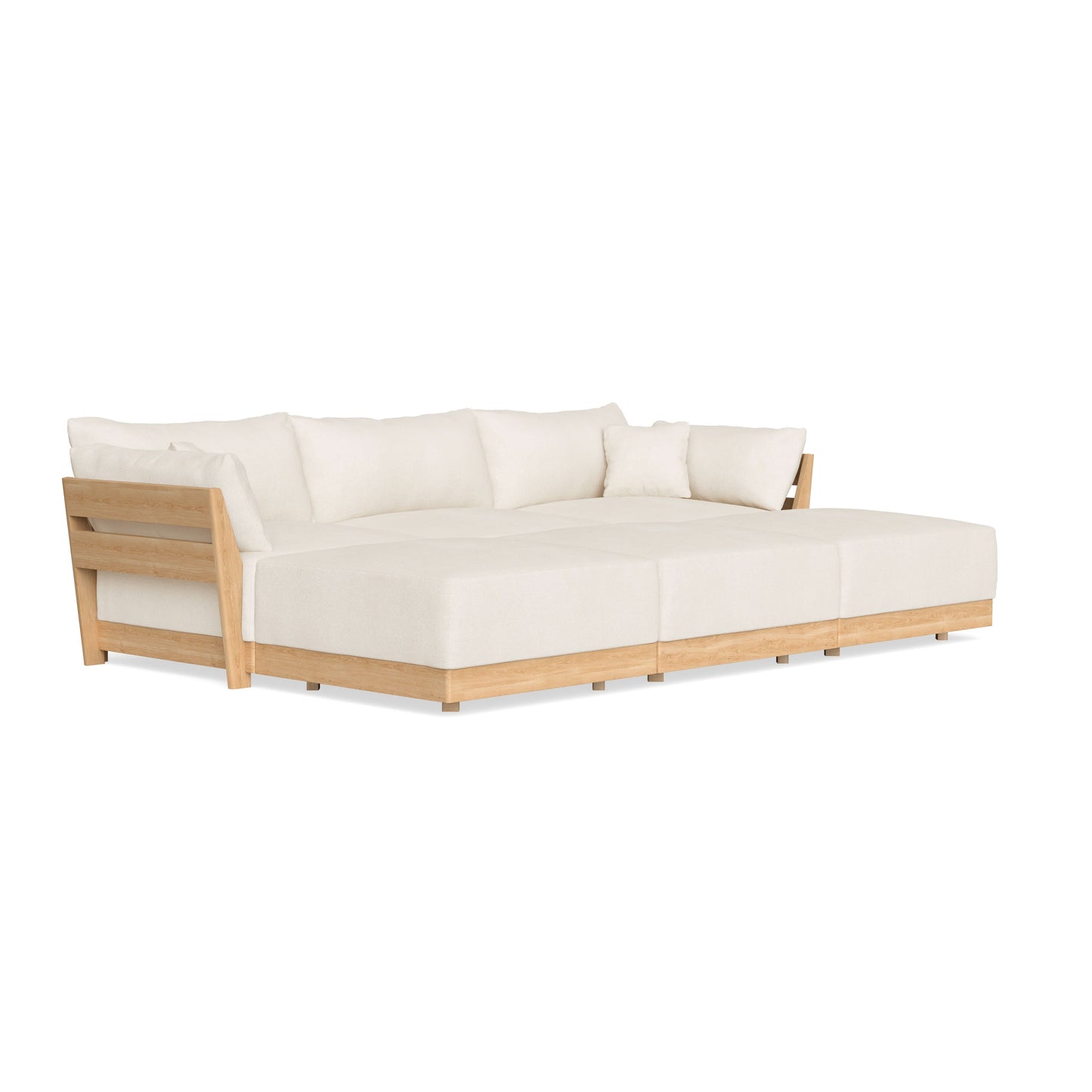 Slipcover Only - Modular Bondi 3-Seater Daybed Sofa Sectional in Powder